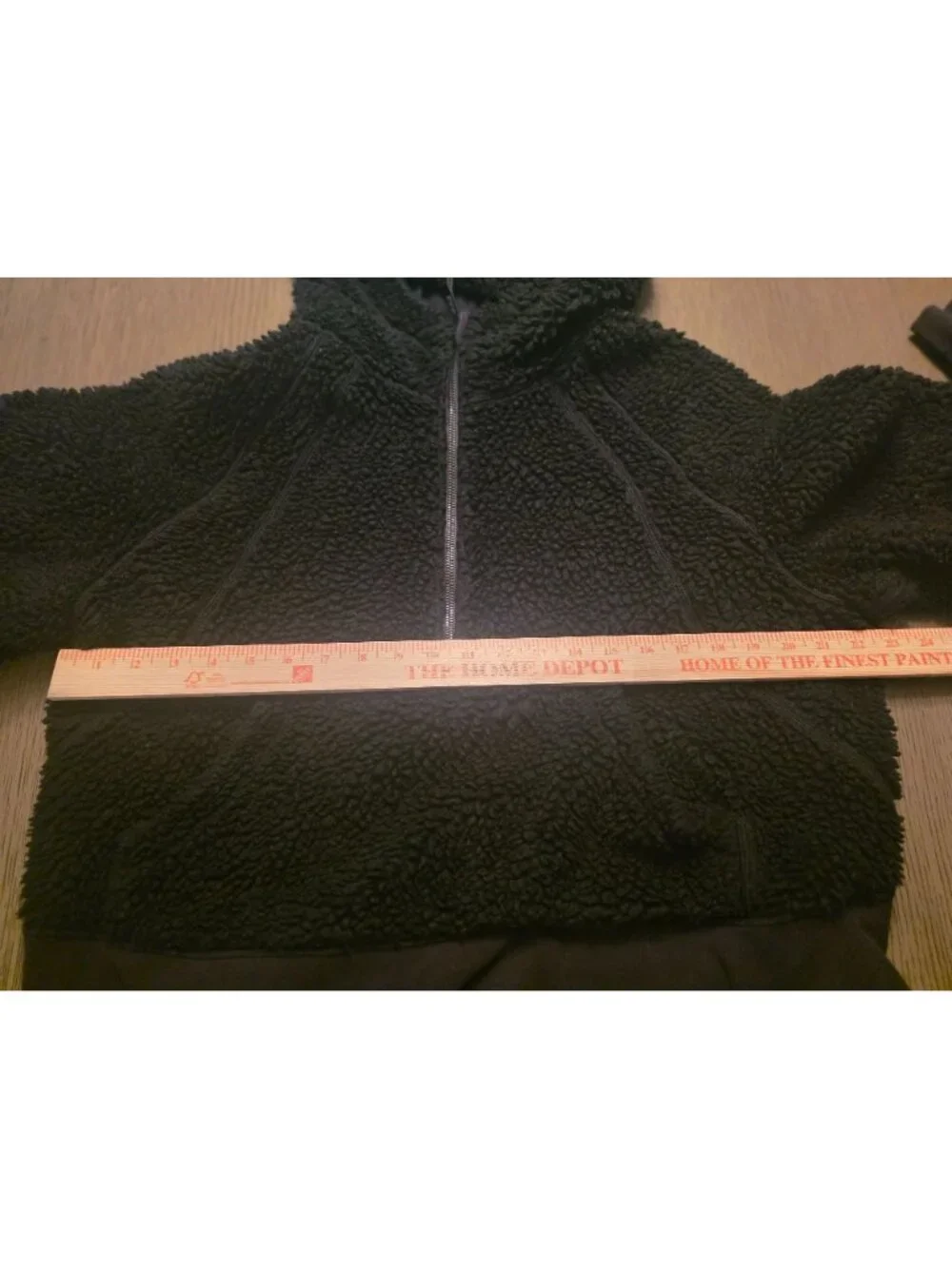 Lululemon Black Scuba 1/4 Zip Wool Blend Heavy Weight Sherpa Hoodie M L - W4BN3S